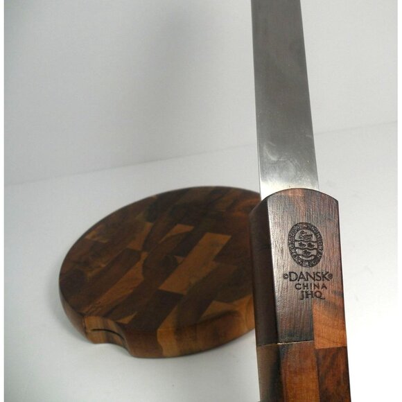 Vintage Dansk International Teak Wood Cheese Cutter With Stainless Steel Blade & - Picture 4 of 11